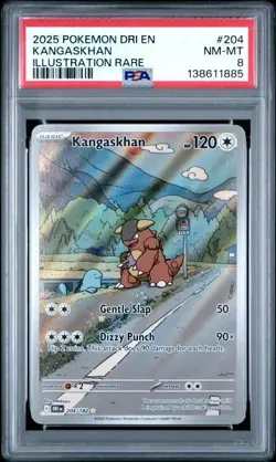 KANGASKHAN Illustration Rare 204/182 Pokemon Destined Rivals PSA 8 NM-MT *hlb - Image 1