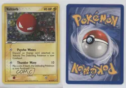 Voltorb Reverse Foil Pokemon EX Team Rocket Returns #80 2004 - Image 3