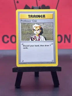 Professor Oak 88/102 Base Set Common Shadowless 1999 WOTC Pokemon TCG MP - Image 2