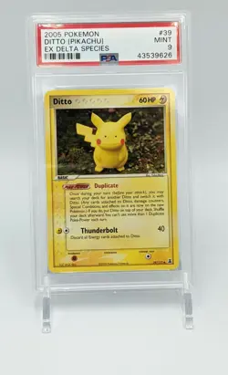 Pokemon Ditto 39/113 Pikachu EX Delta Species PSA 9 SUPER LOW POP 4 in the World - Image 5