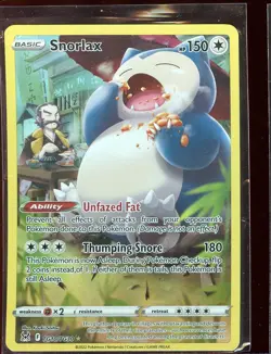 Snorlax Full Art Trainer Gallery NM TG10/TG30 SWSH Lost Origin Pokemon - Image 1