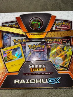Sealed Pokemon Shining Legends Raichu GX Box— Box Damage, See Pics/Description - Image 2