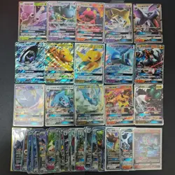 Pokemon TCG RR GX Blastoise/Alolan Ninetales/Dragonite/Buzzwole Lot*56 #2 KB72 - Image 1