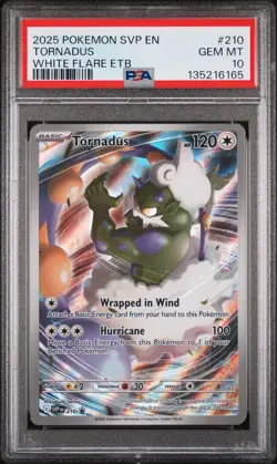 2025 POKEMON SVP EN-SV BLACK STAR PROMO #210 TORNADUS PSA 10 - Image 1