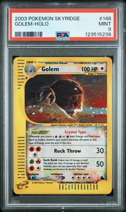 2003 POKEMON SKYRIDGE #148 GOLEM-HOLO PSA 9 - Image 1