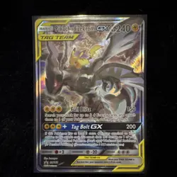 Pokemon Pikachu & Zekrom GX TAG TEAM Promo Holo SM SM168 2019 240 HP - Image 1