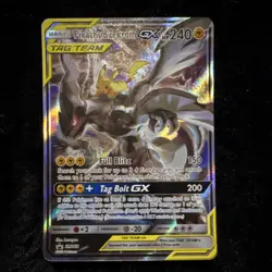 Pokemon Pikachu & Zekrom GX TAG TEAM Promo Holo SM SM168 2019 240 HP - Image 2