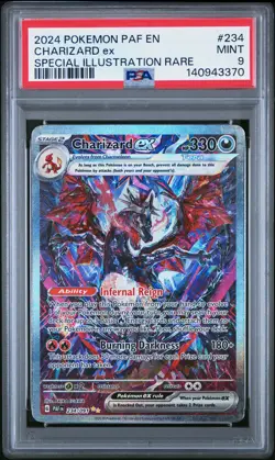 2024 POKEMON PAF EN-PALDEAN FATES SPECIAL ILLUSTRATION RARE CHARIZARD EX PSA 9 - Image 1