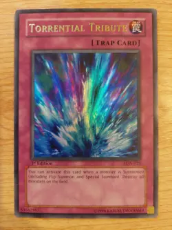 Torrential Tribute - LON-025 - Very Lightly Played VLP - Ultra Rare - 1st - Image 1