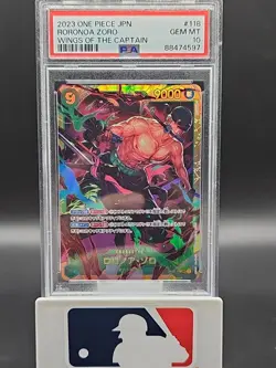 2023 One Piece JPN OP06-118 Roronoa Zoro Wings Of The Captain PSA 10 SEC #118 - Image 1