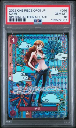 2023 ONE PIECE JPN OP05-AWAKENING OF THE NEW ERA #016 NAMI PSA 10 - Image 1