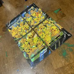 Pikachu V-Union [Set of 4] SWSH: Sword & Shield Promo Cards Holo - Image 2