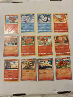 Lot of 12 Vulpix and Ninetales Pokemon Cards - Image 1