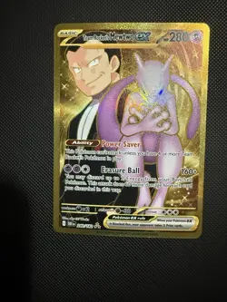 Pokemon Mewtwo EX TCG Hyper Rare Card Team Rockets 240/182 Destined Rivals - Image 1