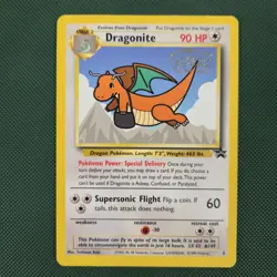 MP Dragonite 5 Movie Black Star Promo Nintendo Pokemon Card 1999 Stamped - Image 1