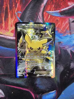 Pokemon XY Black Star Promo Pikachu EX #XY124 Holofoil Trading Card - Image 1
