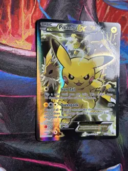 Pokemon XY Black Star Promo Pikachu EX #XY124 Holofoil Trading Card - Image 3
