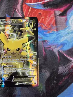 Pokemon XY Black Star Promo Pikachu EX #XY124 Holofoil Trading Card - Image 4