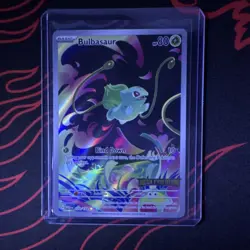 Pokemon Bulbasaur Illustration Rare Full Art Holo Card Me01 133/132 HP 80 - Image 1