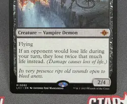 MTG Bloodletter of Aclazotz- DAMAGED -The Lost Caverns of Ixalan Magic Card # 92 - Image 4