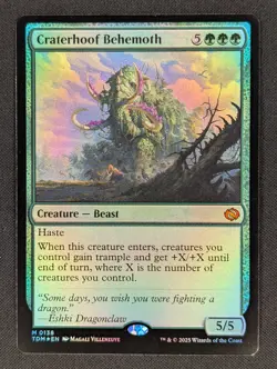 Craterhoof Behemoth #0138, Tarkir: Dragonstorm (TDM), Foil - Image 1
