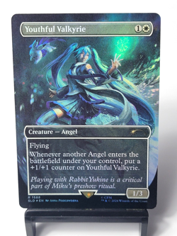 MTG - Secret Lair: Hatsune Miku - Youthful Valkyrie - Rainbow FOIL #1588 - Image 1