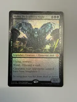 Maha, Its Feathers Night Bloomburrow Foil - Damaged - Image 3