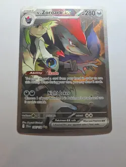 N's Zoroark ex 185/159 Pokemon TCG Journey Together Special Illustration Rare NM - Image 1
