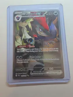 N's Zoroark ex 185/159 Pokemon TCG Journey Together Special Illustration Rare NM - Image 3