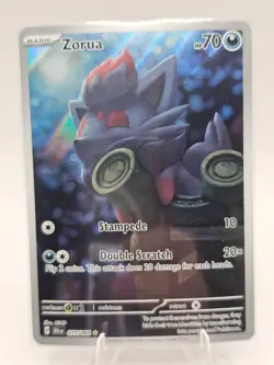 Pokemon TCG Zorua 075/064 Shrouded Fable Illustration Rare Holo - Image 1