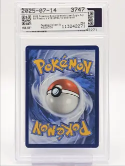 PIKACHU V 2022 POKEMON SWSH LOST ORIGIN FULL ART RARE TG16/TG30 PSA 10 Q0004 - Image 2