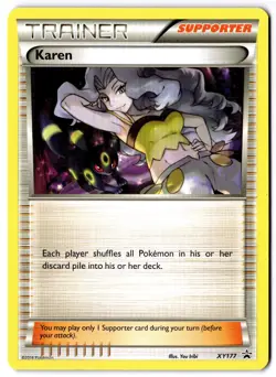 Karen XY177 Non-Holo 2016 Pokemon TCG - Image 1