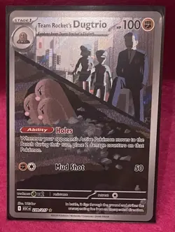 💕Team Rocket's Dugtrio 239/217 Rare Ascended Heroes Full Art Holo Pokemon TCG💕 - Image 3