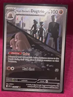 💕Team Rocket's Dugtrio 239/217 Rare Ascended Heroes Full Art Holo Pokemon TCG💕 - Image 4