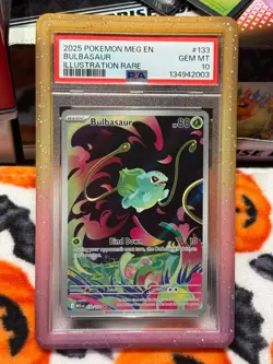 Bulbasaur 133/132 Illustration Rare Meg En-mega Evolution Pokemon PSA 10 - Image 3