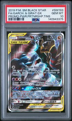 2019 POKEMON POWER PARTNERSHIP TINS FULL ART/GARCHOMP & GIRATINA GX PSA 10 - Image 1