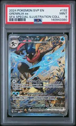 2024 POKEMON SHROUDED FABLE SPECIAL ILLUSTRATION COLLECTION GRENINJA EX PSA 9 - Image 1