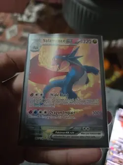 Pokemon Salamence ex SIR Holo Sv09 187/159 320 HP English TCG - Image 1