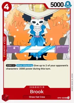 NM-Mint, English One Piece Brook - OP01-022 - UC Romance Dawn OP01 One Piece TCG - Image 1