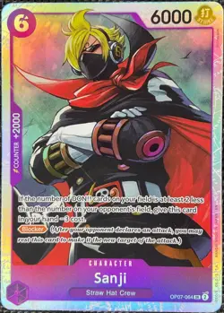 One Piece Sanji OP07-064 500 Years in The Future Super Rare NM - Image 1