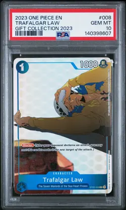 2023 ONE PIECE GIFT COLL 2023 #008 TRAFALGAR LAW PSA 10 - Image 1