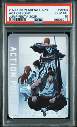 2024 UNION ARENA JPN UAPR-PROMOS JUMP FESTA 2025 #AP04 ACTION POINT PSA 10 - Image 1