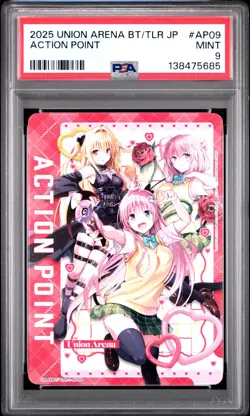 2025 UNION ARENA JPN UA45BT/TLR TO LOVE RU MEMORY OF HEROINES ACTION POINT PSA 9 - Image 1