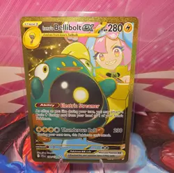 Pokemon Trading Card TCG Iona's Bellibolt EX Art Holo 188/159 *has a dent - Image 1