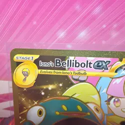 Pokemon Trading Card TCG Iona's Bellibolt EX Art Holo 188/159 *has a dent - Image 2