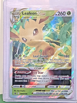 Leafeon VSTAR SWSH195 SWSH: Sword & Shield *Black Star Promo* Cards Holo NM - Image 1