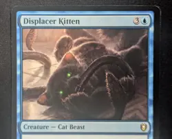 MTG Displacer Kitten- DAMAGED -Battle for Baldur's Gate Magic Card # 063 - Image 3