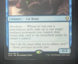 MTG Displacer Kitten- DAMAGED -Battle for Baldur's Gate Magic Card # 063 - Image 4