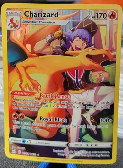 Pokemon TCG Charizard Trainer Gallery Holo Ultra Rare Card TG03/TG30 Lost Origin - Image 1