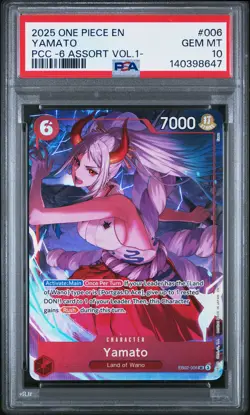 2025 ONE PIECE PREMIUM CARD COLL -6 ASSORT VOL.1- #006 YAMATO PSA 10 - Image 1